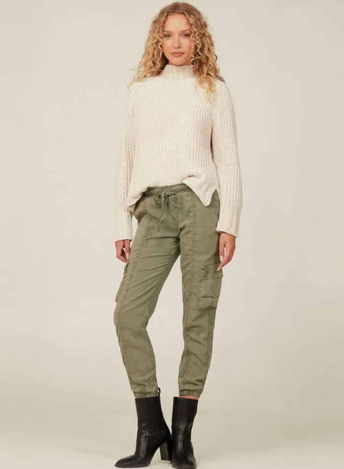 Bella Dahl Cargo Track Pants 8211 Soft Army Women Pants