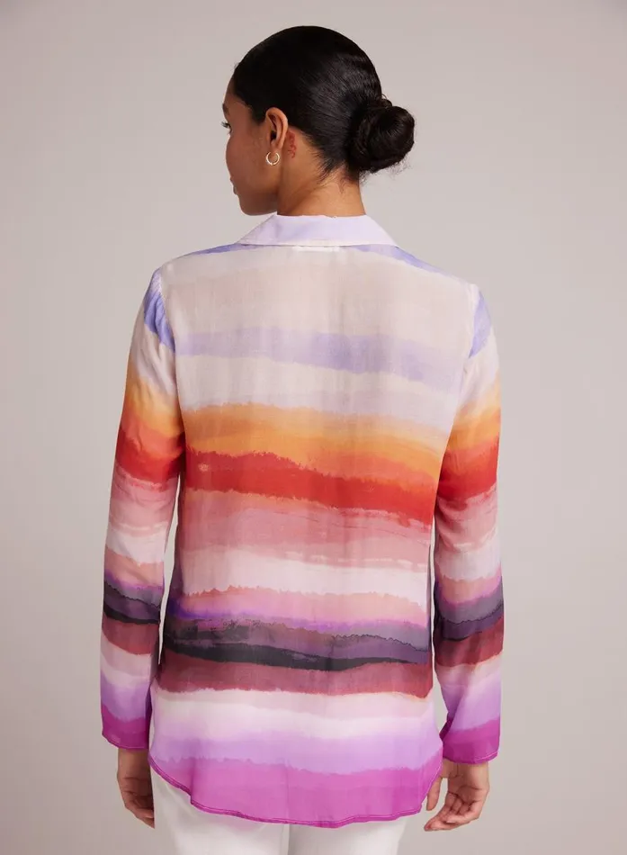Bella Dahl Clean Shirt 8211 Canyon Stripe Print Women Button Down Bella Dahl Clean Shirt 8211 Canyon Stripe Print Women Button Down
