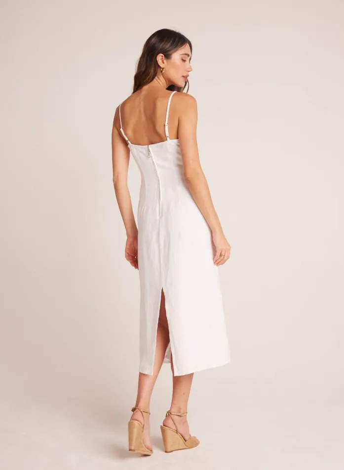 Bella Dahl Fitted Cami Midi Dress 8211 White Women Midi Dresses Bella Dahl Fitted Cami Midi Dress 8211 White Women Midi Dresses