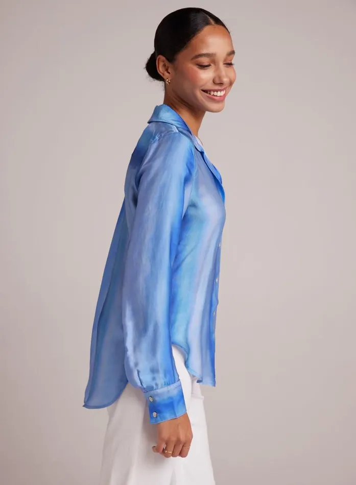 Bella Dahl Flowy Button Down 8211 Marina Haze Print Women Button Down Bella Dahl Flowy Button Down 8211 Marina Haze Print Women Button Down