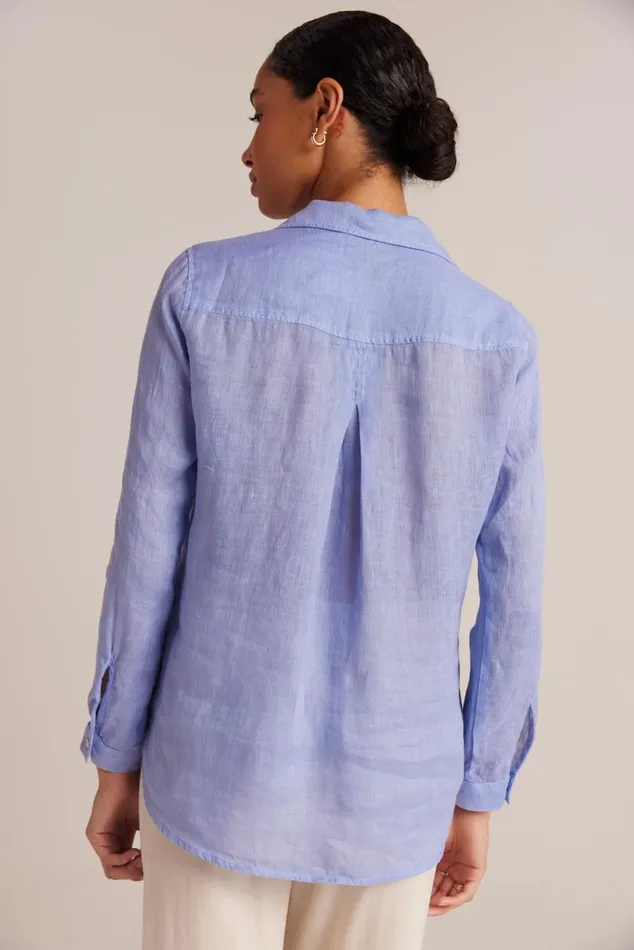 Bella Dahl Linen Pocket Button Down 8211 Peri Blue Women Button Down Bella Dahl Linen Pocket Button Down 8211 Peri Blue Women Button Down