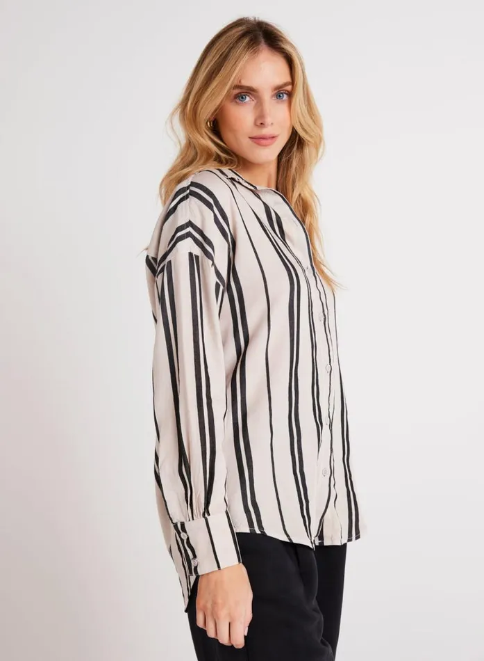 Bella Dahl Oversized Button Down 8211 Soft Ecru Women Long Sleeve Bella Dahl Oversized Button Down 8211 Soft Ecru Women Long Sleeve