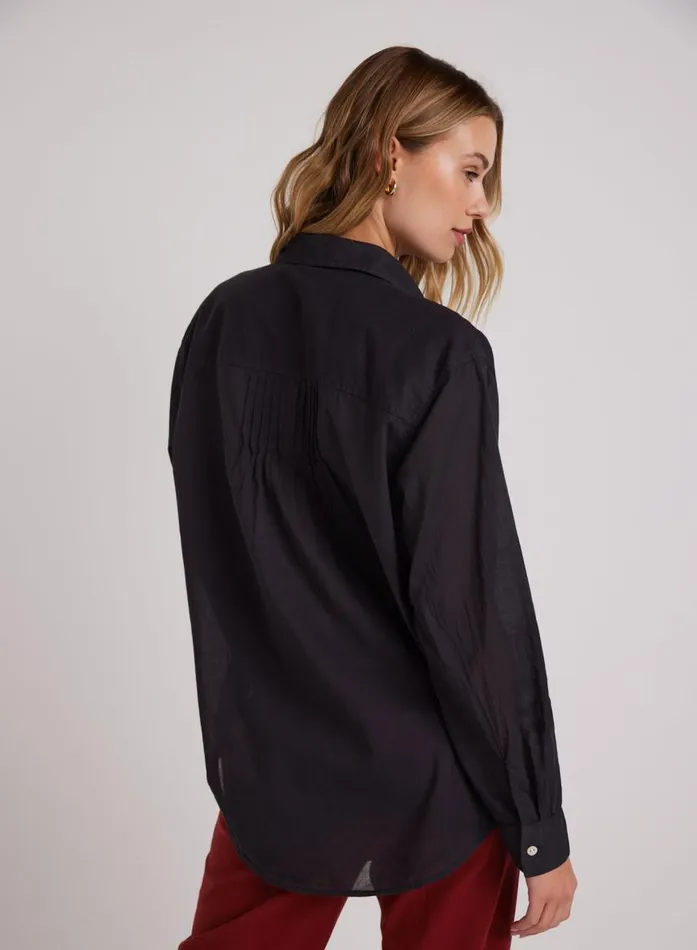 Bella Dahl Pintuck Flowy Shirt 8211 Black Women Long Sleeve Bella Dahl Pintuck Flowy Shirt 8211 Black Women Long Sleeve