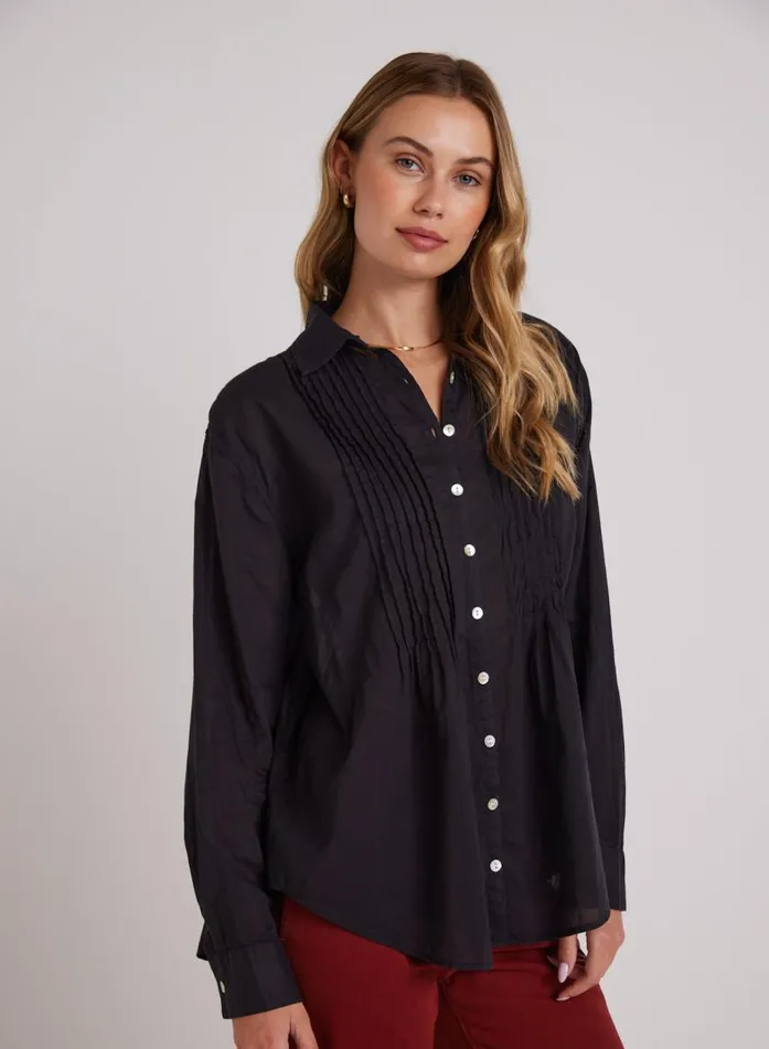 Bella Dahl Pintuck Flowy Shirt 8211 Black Women Long Sleeve Bella Dahl Pintuck Flowy Shirt 8211 Black Women Long Sleeve