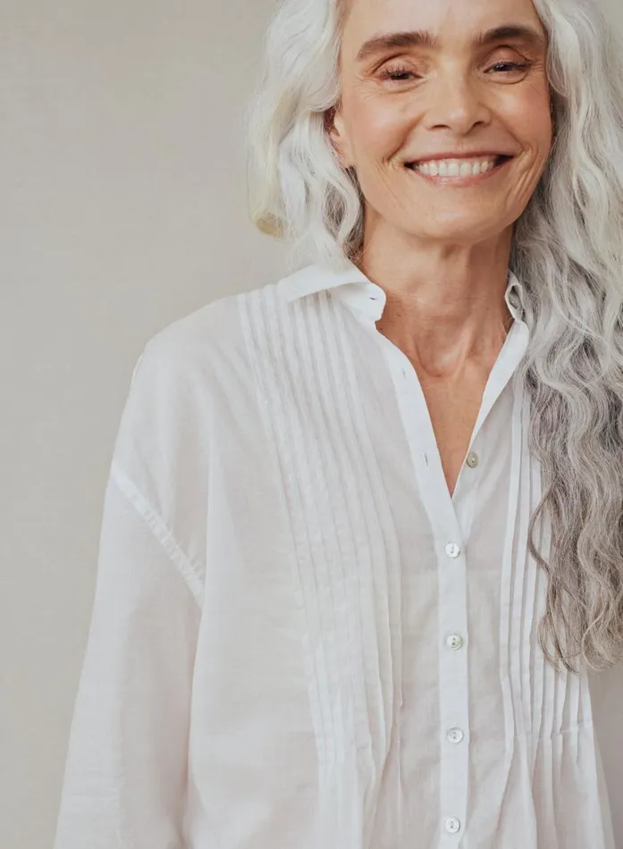 Bella Dahl Pintuck Flowy Shirt 8211 White Women Button Down Bella Dahl Pintuck Flowy Shirt 8211 White Women Button Down