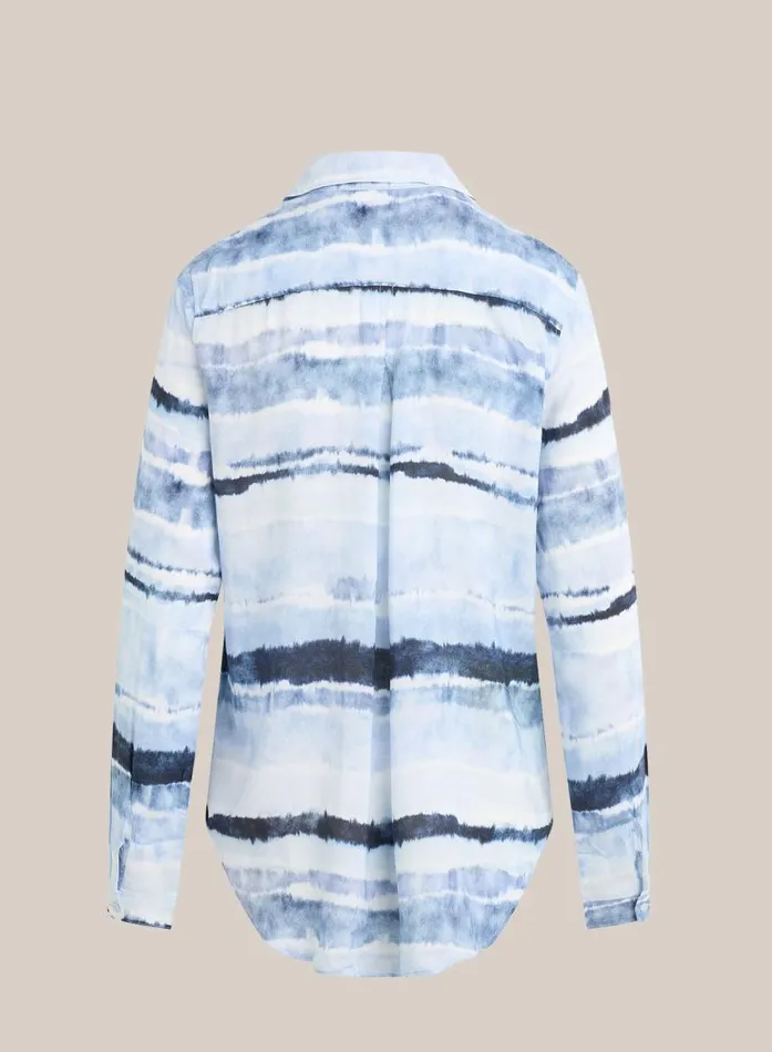 Bella Dahl Pocket Button Down 8211 Indigo Stripes Print Women Button Down Bella Dahl Pocket Button Down 8211 Indigo Stripes Print Women Button Down