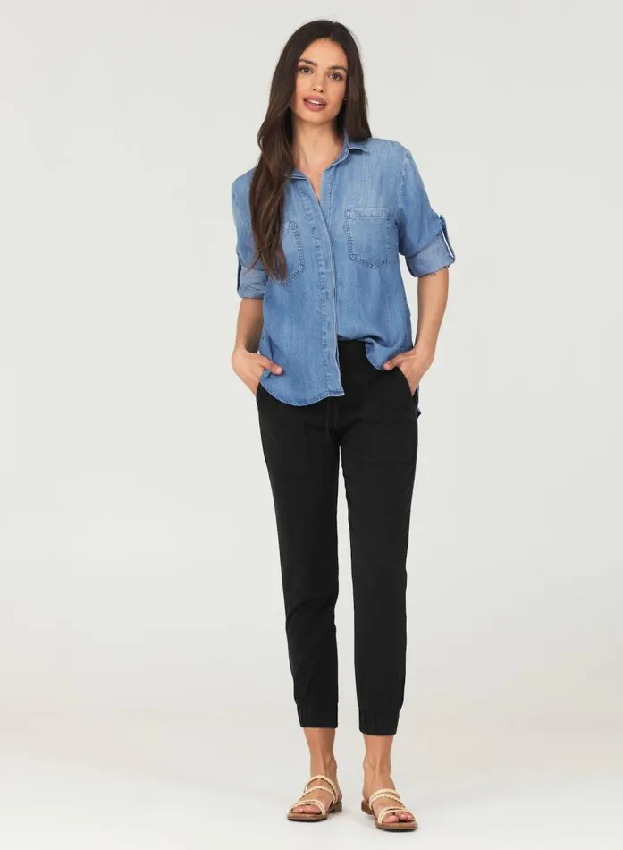Bella Dahl Pocket Jogger 8211 Vintage Black Women Joggers Bella Dahl Pocket Jogger 8211 Vintage Black Women Joggers