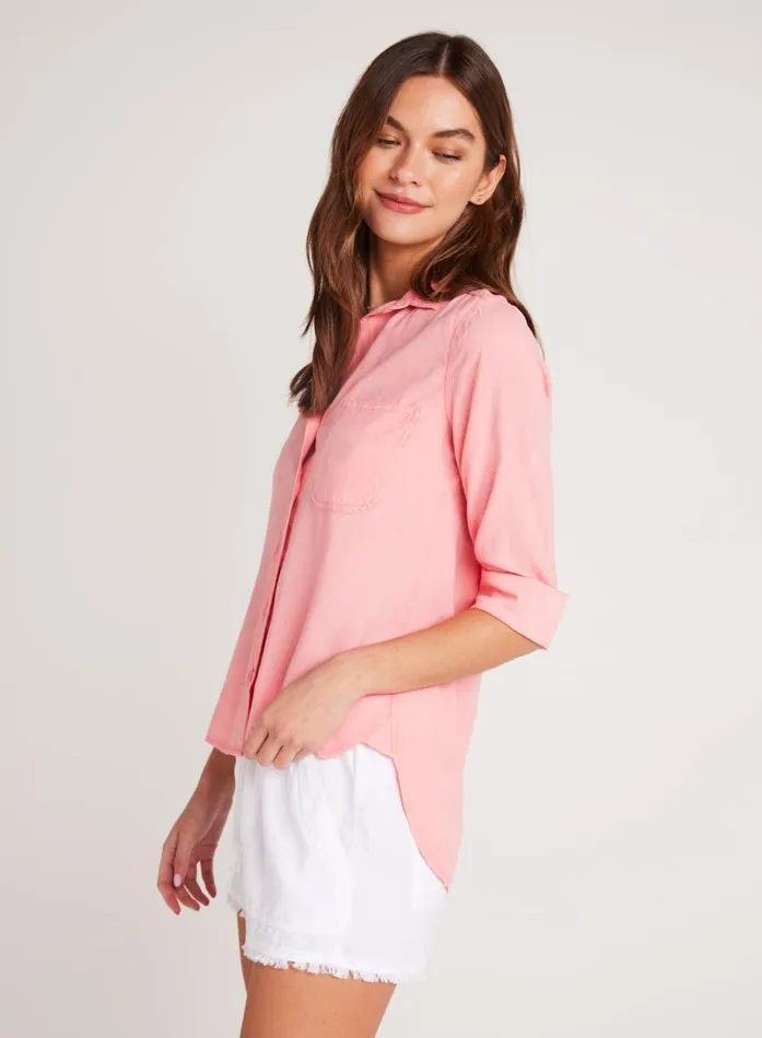 Bella Dahl Shirt Tail Button Down 8211 Blossom Pink Women Button Down Bella Dahl Shirt Tail Button Down 8211 Blossom Pink Women Button Down