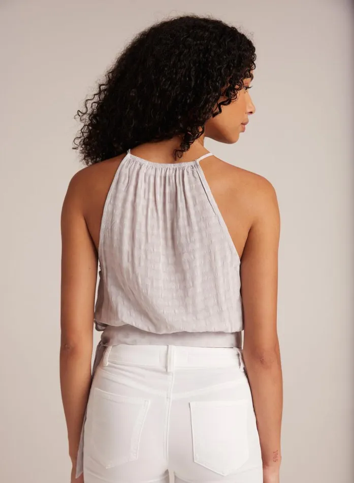 Bella Dahl Side Tie Button Halter 8211 Silver Pearl Women Sleeveless Bella Dahl Side Tie Button Halter 8211 Silver Pearl Women Sleeveless