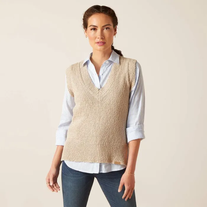 Bellefonte Vest Tan Women Ariat Jackets and Vests