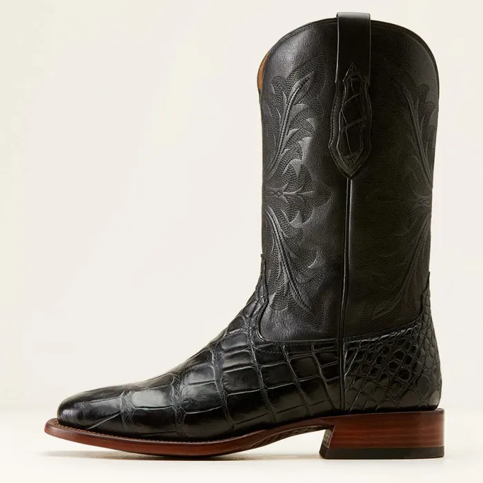 Bench Made Bassett Western Boot Black American Alligator Men Ariat Western Boots Bench Made Bassett Western Boot Black American Alligator Men Ariat Western Boots
