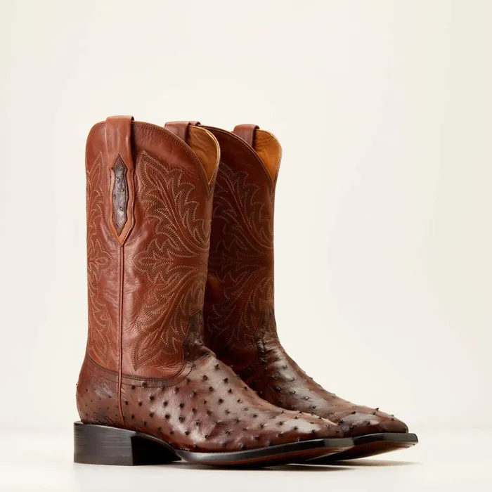 Bench Made Bassett Western Boot Bourbon Full Quill Ostrich Men Ariat Western Boots Bench Made Bassett Western Boot Bourbon Full Quill Ostrich Men Ariat Western Boots