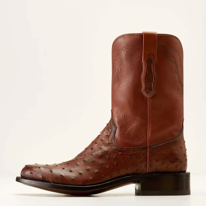 Bench Made Clanton Western Boot Bourbon Full Quill Ostrich Men Ariat Western Boots Bench Made Clanton Western Boot Bourbon Full Quill Ostrich Men Ariat Western Boots