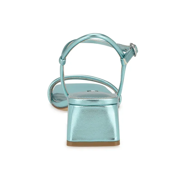 Bernise Block Heel Sandals Blue Women Nine West Heeled Bernise Block Heel Sandals Blue Women Nine West Heeled