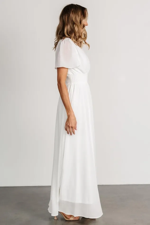 Birdie Maxi Dress White Women Baltic Born Maxi Dresses Birdie Maxi Dress White Women Baltic Born Maxi Dresses