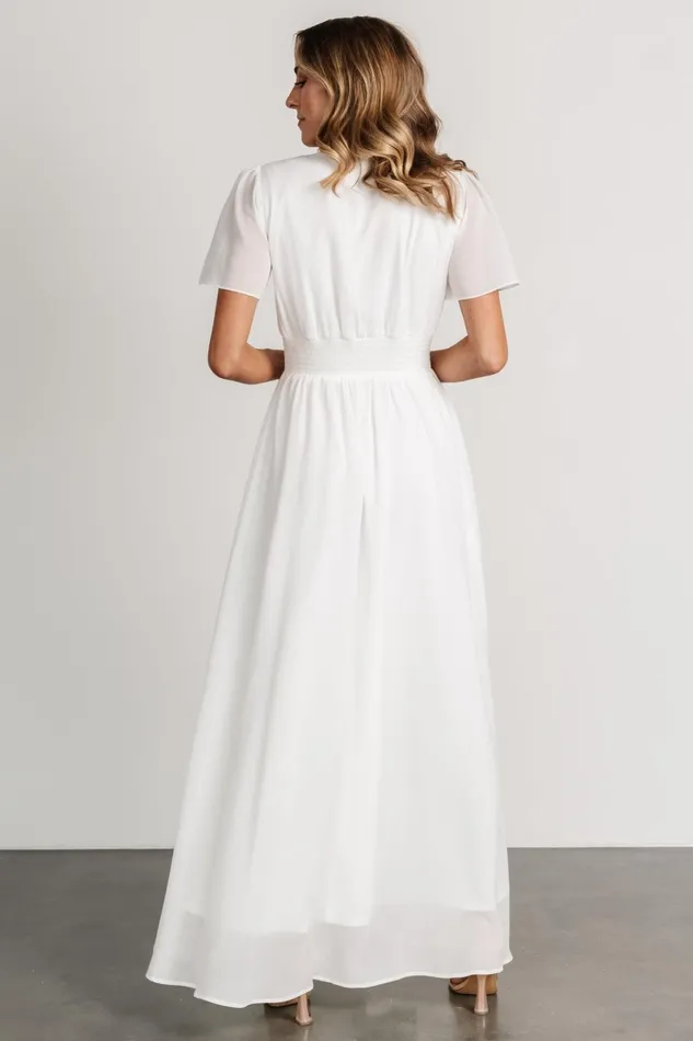 Birdie Maxi Dress White Women Baltic Born Maxi Dresses Birdie Maxi Dress White Women Baltic Born Maxi Dresses