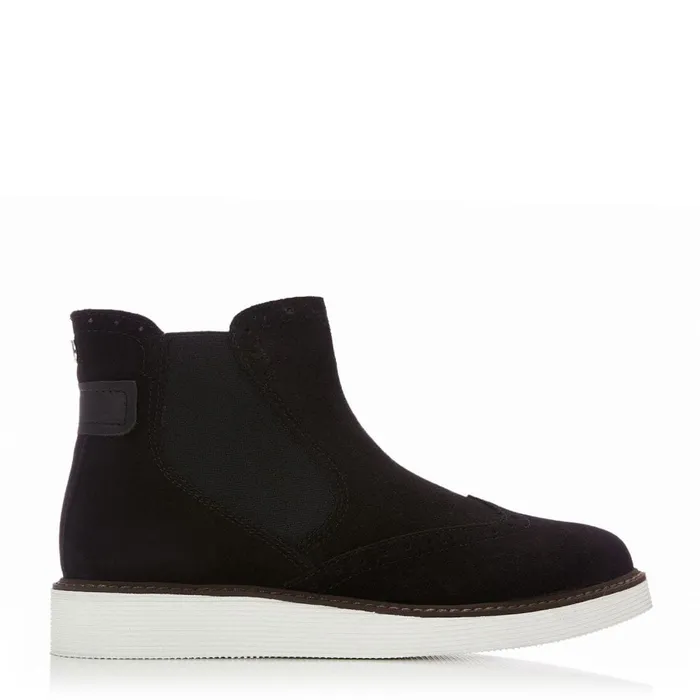 Black Boots Women Moda In Pelle Cheena Black Suede