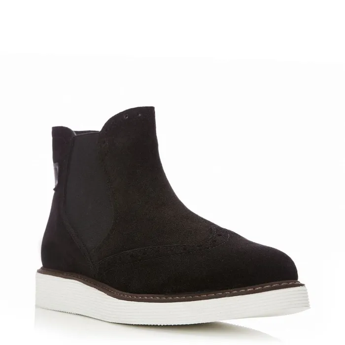 Black Boots Women Moda In Pelle Cheena Black Suede