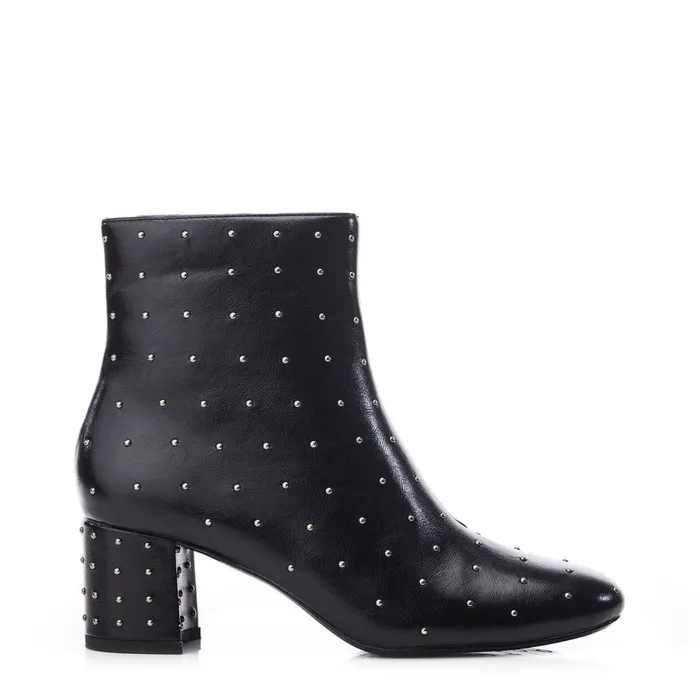 Black Boots Women Moda In Pelle Kravitz Black Porvair