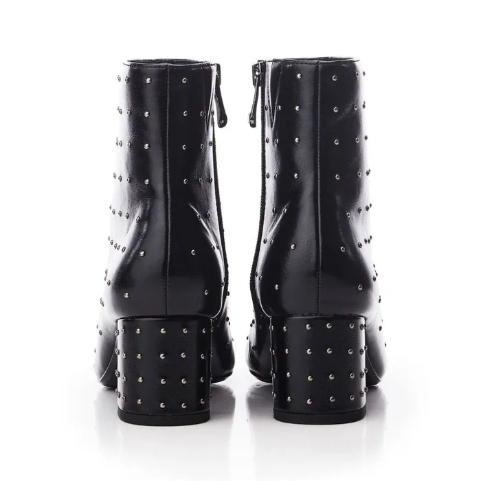 Black Boots Women Moda In Pelle Kravitz Black Porvair