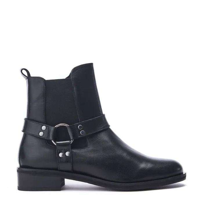Black Boots Women Moda In Pelle Palanne Black Leather