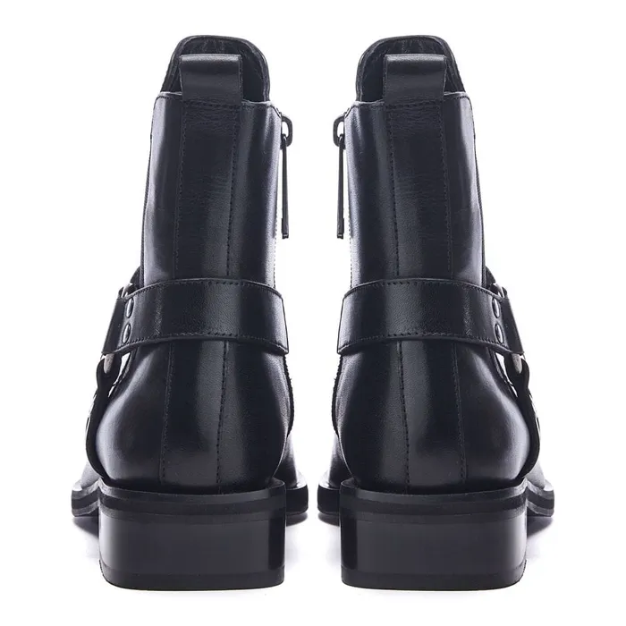Black Boots Women Moda In Pelle Palanne Black Leather