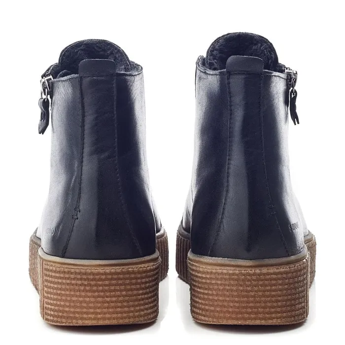 Black Boots Women Moda In Pelle Shoon Sh Oldfield Black Leather