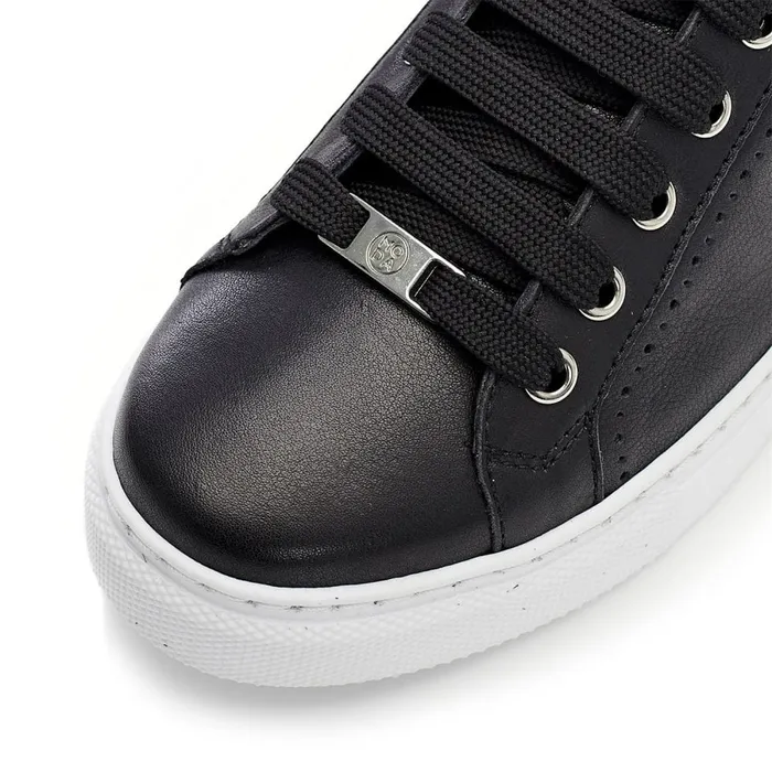 Black Trainers Women Moda In Pelle Anatoli Black Leather