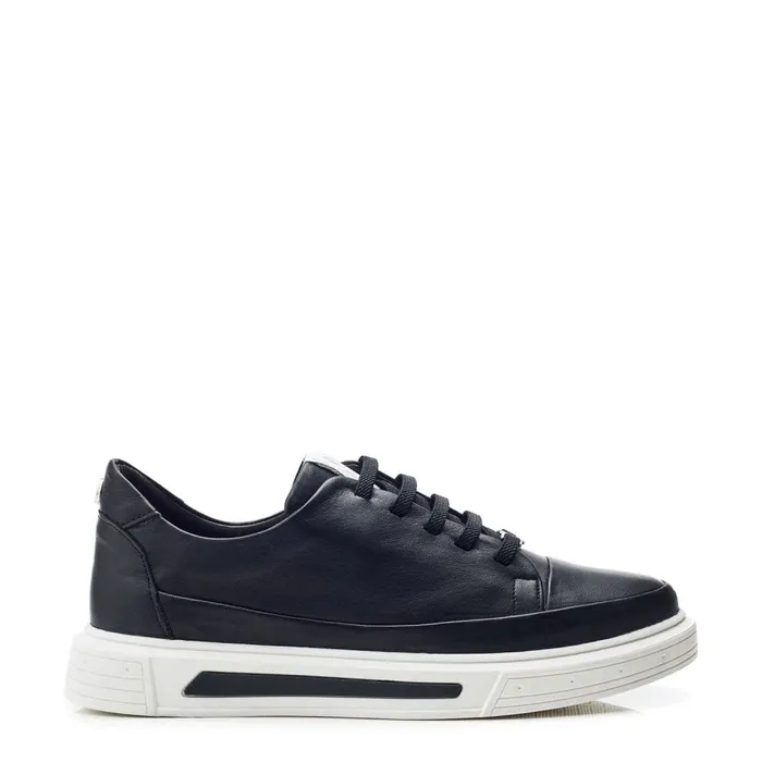Black Trainers Women Moda In Pelle Bailiee Black Leather