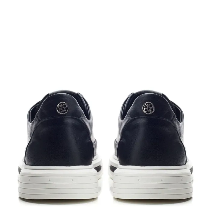 Black Trainers Women Moda In Pelle Bailiee Black Leather