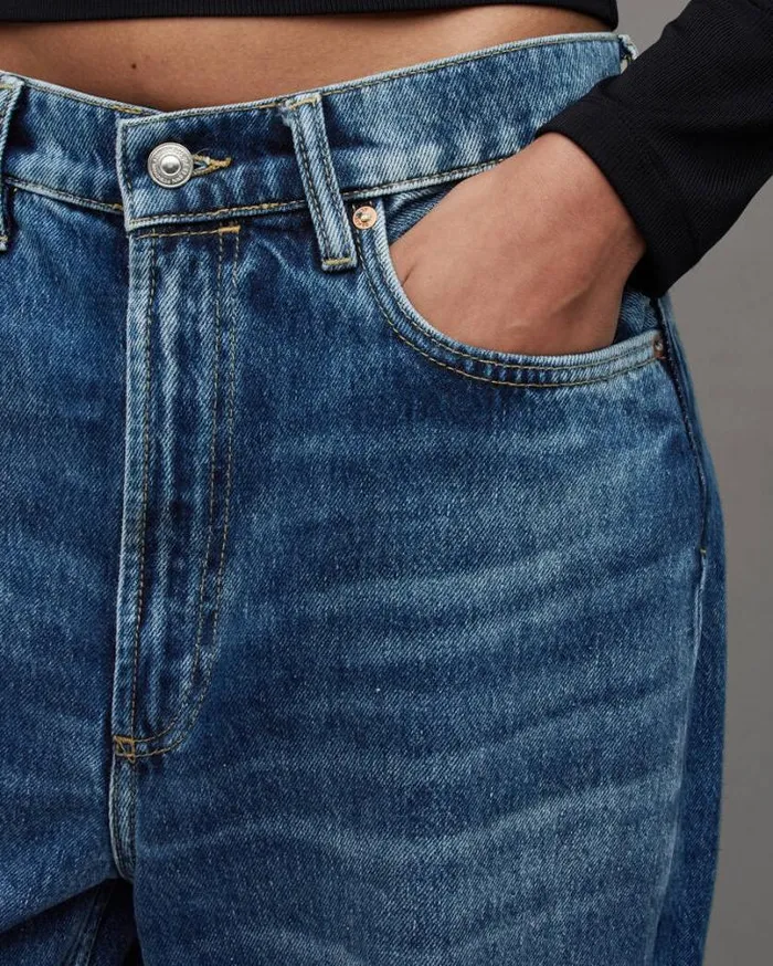 Blake Low Slung Wide Leg Jeans Dark Indigo Women AllSaints Pants and Leggings Blake Low Slung Wide Leg Jeans Dark Indigo Women AllSaints Pants and Leggings