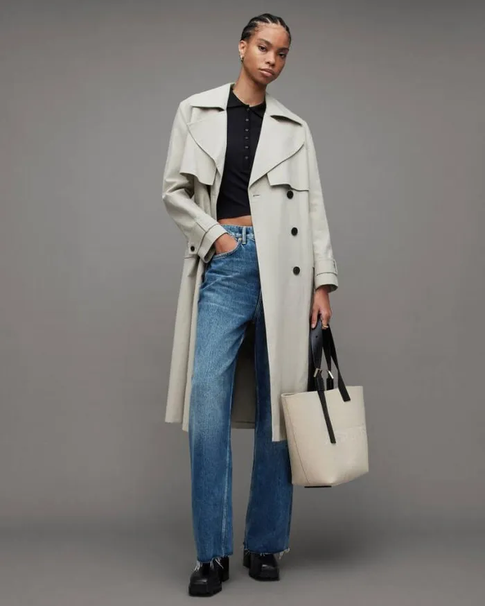 Blake Low Slung Wide Leg Jeans Dark Indigo Women AllSaints Pants and Leggings Blake Low Slung Wide Leg Jeans Dark Indigo Women AllSaints Pants and Leggings
