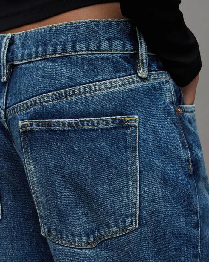 Blake Low Slung Wide Leg Jeans Dark Indigo Women AllSaints Pants and Leggings Blake Low Slung Wide Leg Jeans Dark Indigo Women AllSaints Pants and Leggings