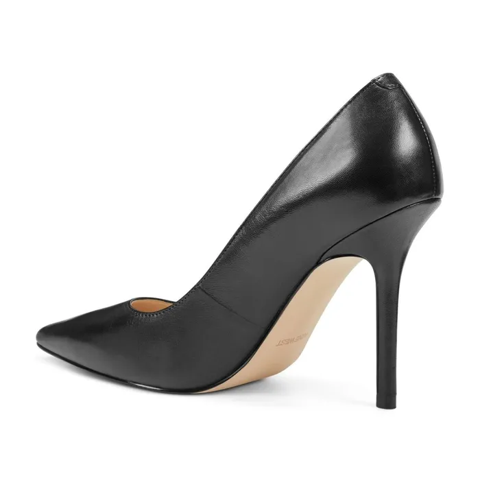 Bliss Pointy Toe Pumps Black Leather Women Nine West Pumps Bliss Pointy Toe Pumps Black Leather Women Nine West Pumps