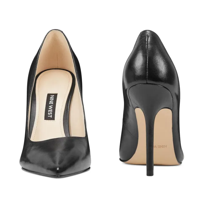 Bliss Pointy Toe Pumps Black Leather Women Nine West Pumps Bliss Pointy Toe Pumps Black Leather Women Nine West Pumps