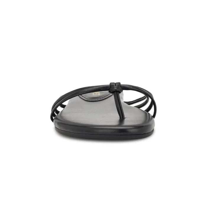 Blithe Flat Sandals Black Women Nine West Flats Blithe Flat Sandals Black Women Nine West Flats