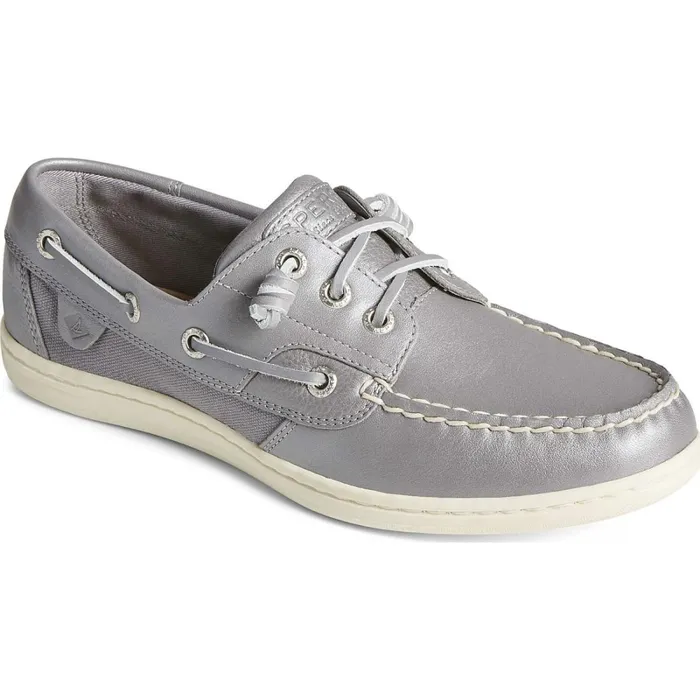 Boat Shoes Women Sperry Songfish Pearlized Boat Shoe Silver Boat Shoes Women Sperry Songfish Pearlized Boat Shoe Silver