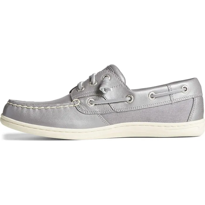 Boat Shoes Women Sperry Songfish Pearlized Boat Shoe Silver Boat Shoes Women Sperry Songfish Pearlized Boat Shoe Silver