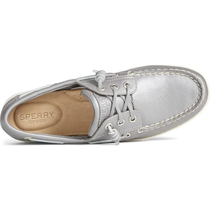 Boat Shoes Women Sperry Songfish Pearlized Boat Shoe Silver Boat Shoes Women Sperry Songfish Pearlized Boat Shoe Silver