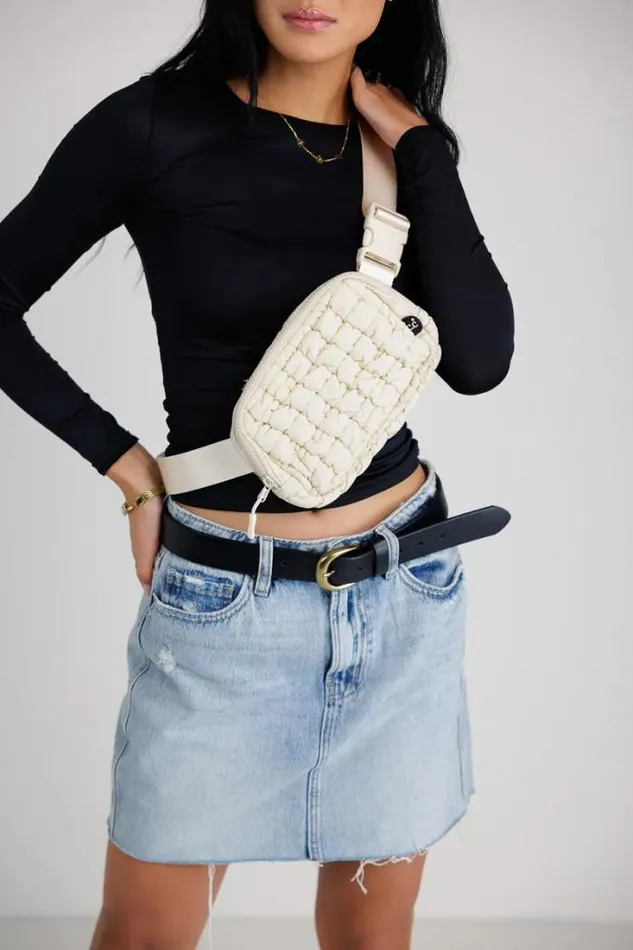 Bohme Bags Nylah Quilted Crossbody In Beige Beige 8211 Women Bohme Bags Nylah Quilted Crossbody In Beige Beige 8211 Women