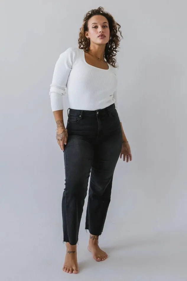 Bohme Denim Avery Straight Leg Jeans 8211 FINAL SALE Black 8211 Women Bohme Denim Avery Straight Leg Jeans 8211 FINAL SALE Black 8211 Women