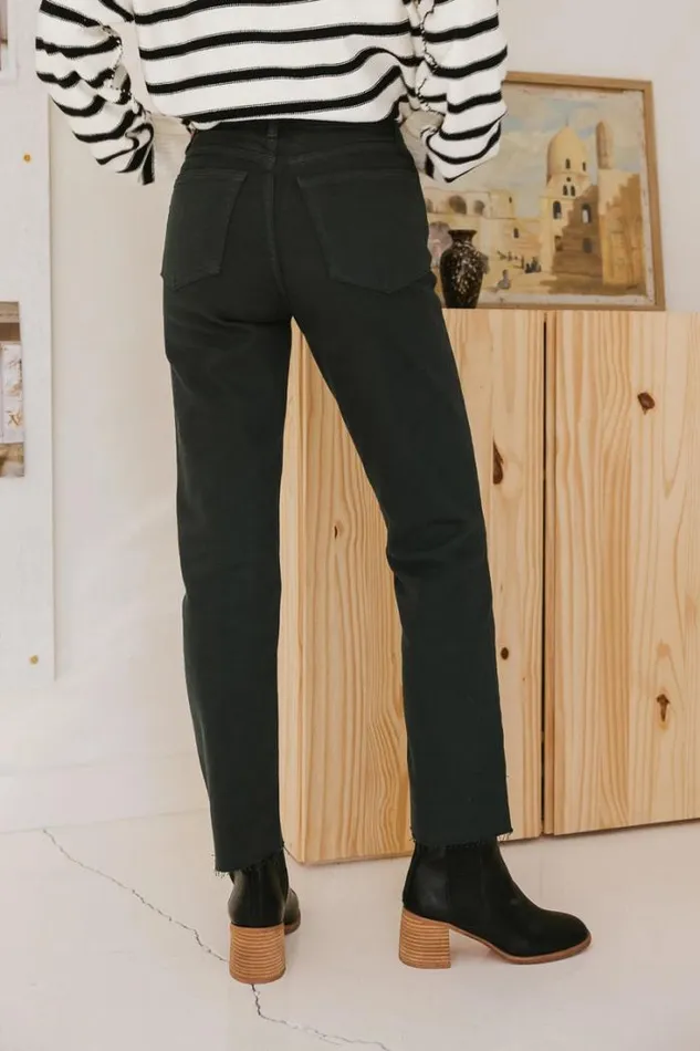 Bohme Denim Avery Straight Leg Jeans 8211 FINAL SALE Black 8211 Women Bohme Denim Avery Straight Leg Jeans 8211 FINAL SALE Black 8211 Women