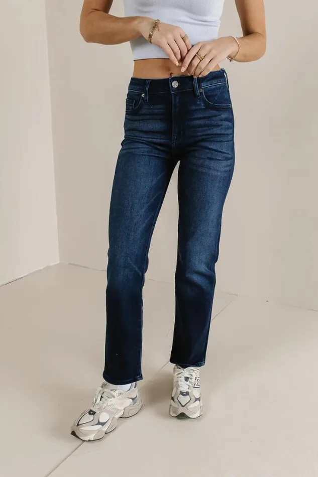 Bohme Denim Jenni Straight Leg Jeans Dark Wash 8211 Women