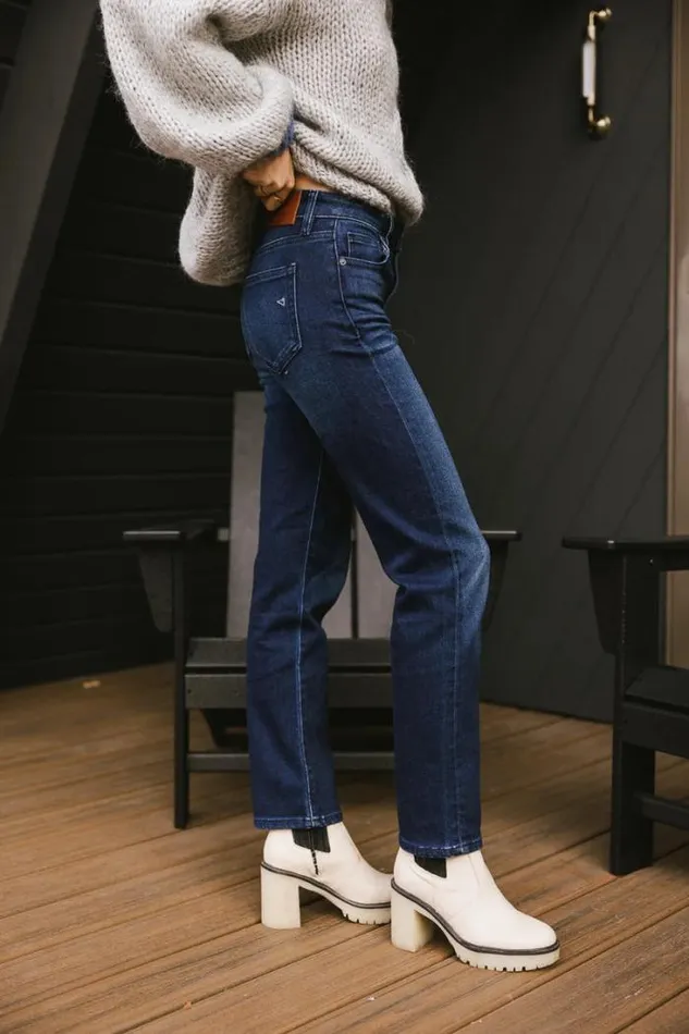 Bohme Denim Jenni Straight Leg Jeans Dark Wash 8211 Women Bohme Denim Jenni Straight Leg Jeans Dark Wash 8211 Women