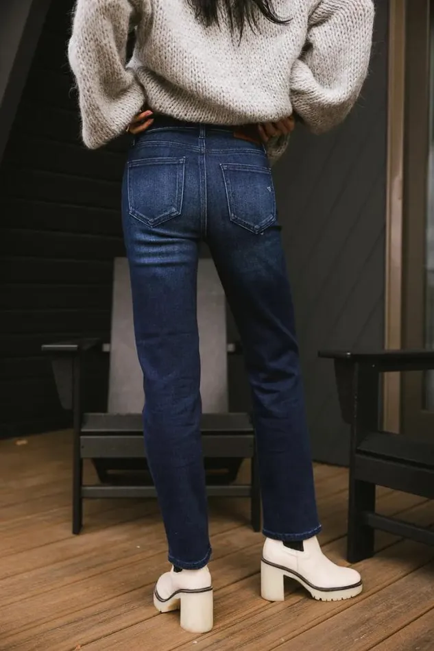 Bohme Denim Jenni Straight Leg Jeans Dark Wash 8211 Women Bohme Denim Jenni Straight Leg Jeans Dark Wash 8211 Women