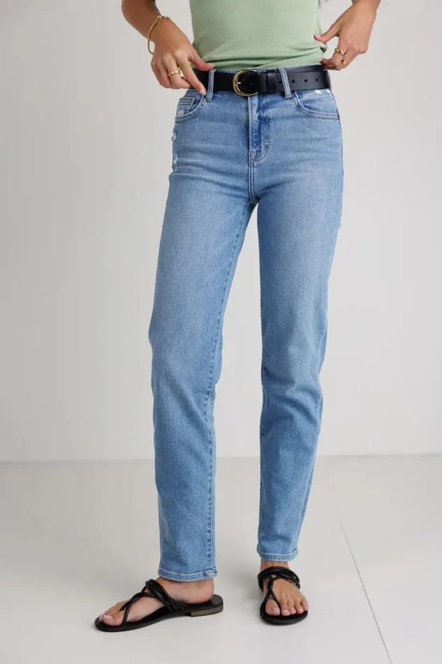 Bohme Denim Palmer Straight Leg Jeans Light Wash 8211 Women