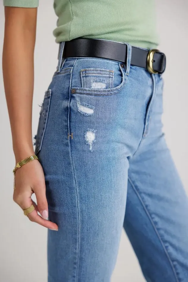 Bohme Denim Palmer Straight Leg Jeans Light Wash 8211 Women Bohme Denim Palmer Straight Leg Jeans Light Wash 8211 Women