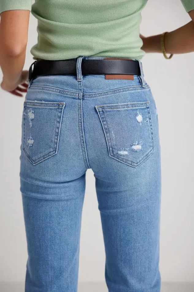 Bohme Denim Palmer Straight Leg Jeans Light Wash 8211 Women Bohme Denim Palmer Straight Leg Jeans Light Wash 8211 Women