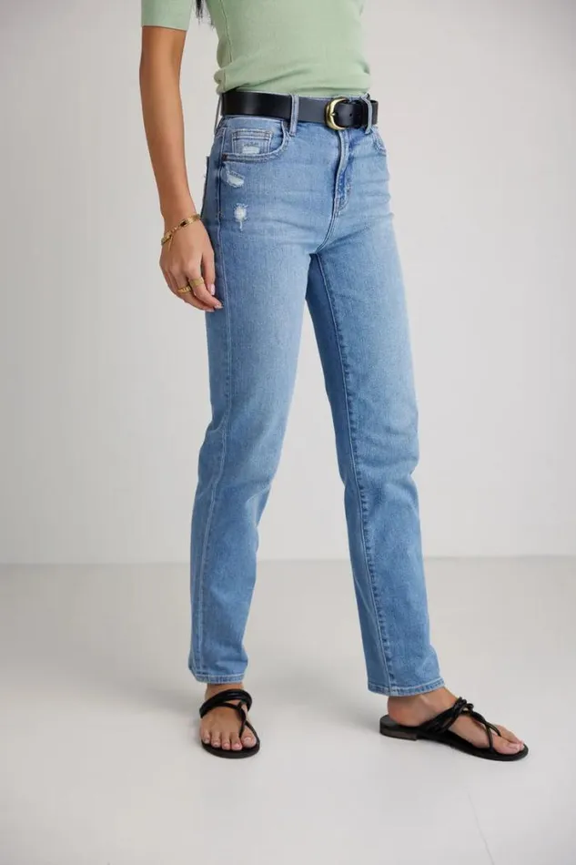 Bohme Denim Palmer Straight Leg Jeans Light Wash 8211 Women Bohme Denim Palmer Straight Leg Jeans Light Wash 8211 Women