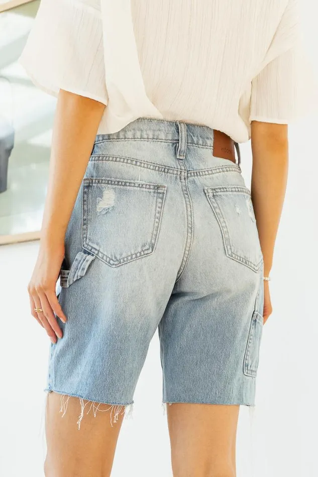 Bohme Denim Shorts Logan Dad Shorts Light Wash 8211 Women Bohme Denim Shorts Logan Dad Shorts Light Wash 8211 Women